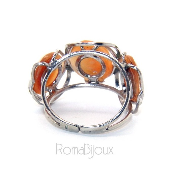NLB|925 Silver: Woman open open trilogy italian cammeos tris adjustable woman's oval face
