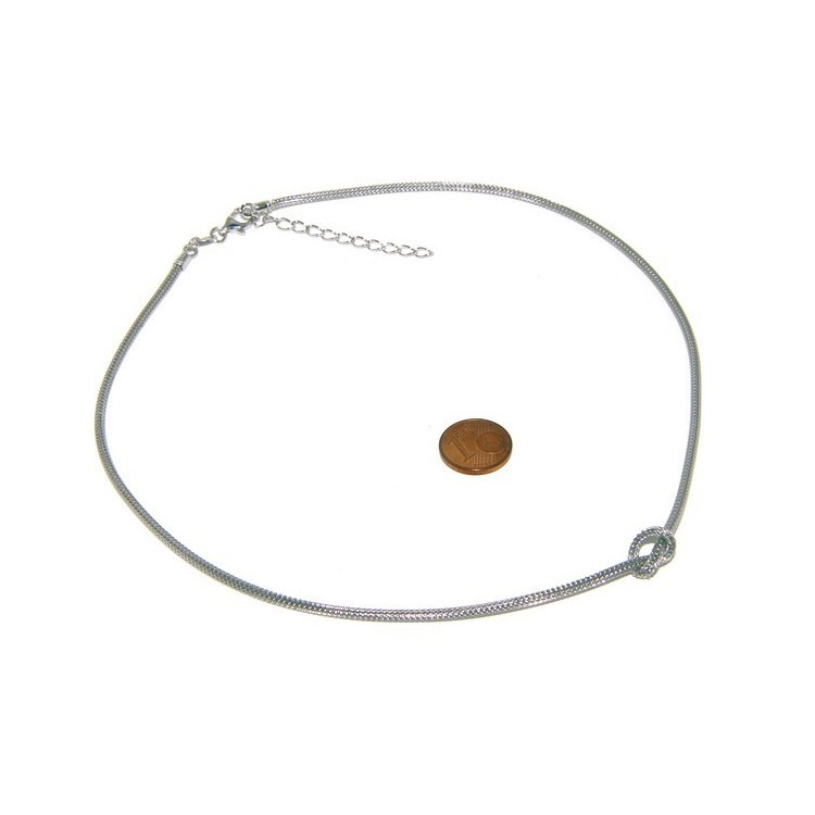 NLB|925: Necklace fox tail wire with simple knot for men and women Nalbori