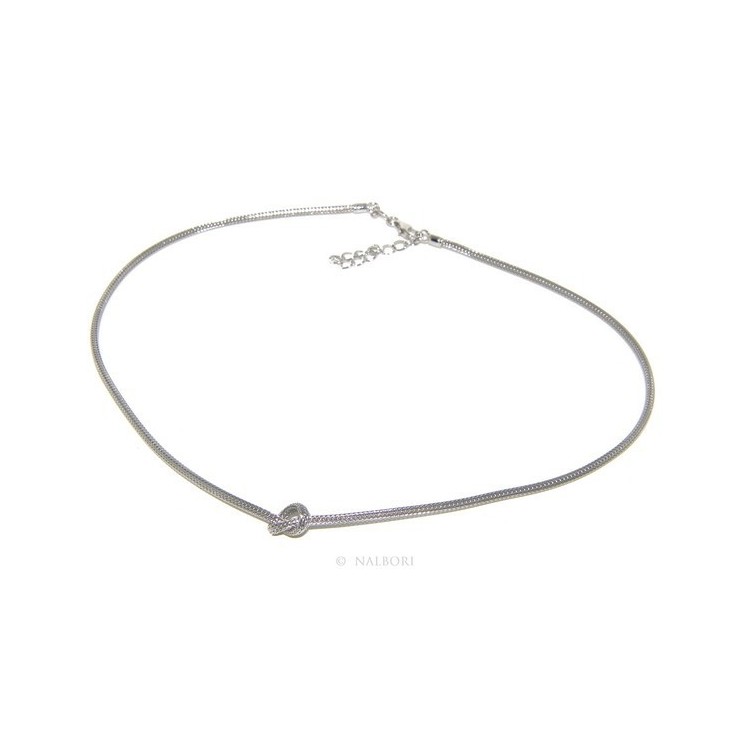 NLB|925: Necklace fox tail wire with simple knot for men and women Nalbori