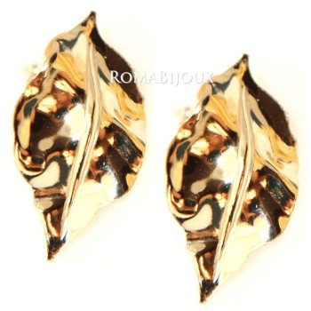 NLB|Gioielli donna in argento 925 realizzati in microfusione foglia oro