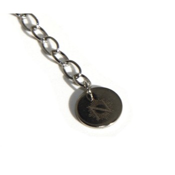NLB|bracelet woman anallergic steel with central 5 hearts