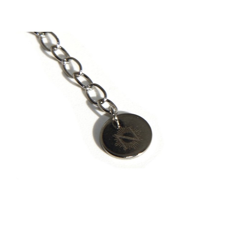 NLB|bracciale donna acciaio anallergico con centrale 5 stelle