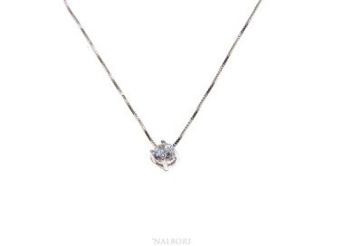 NLB|Collana Collier donna pendente passante punto luce griffe 5 mm