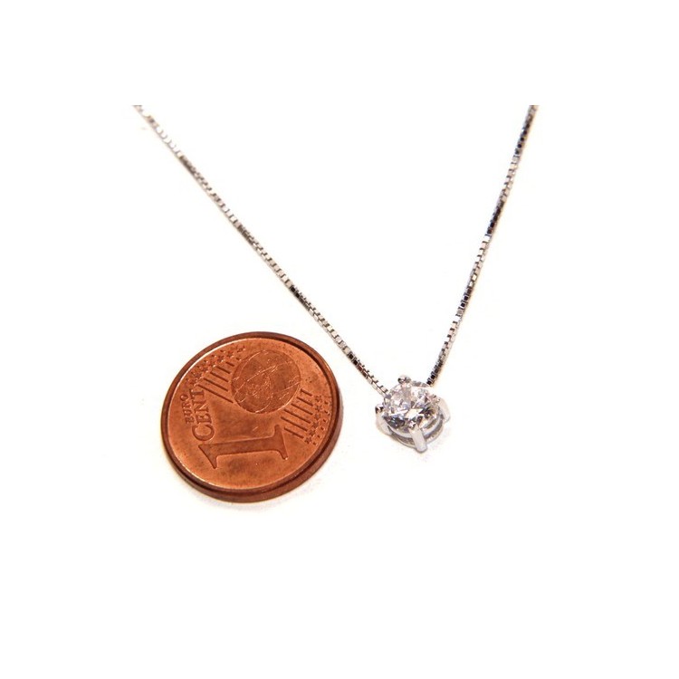 NLB|Collana Collier donna pendente passante punto luce griffe 5 mm