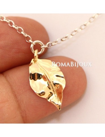 Gioielli donna in argento 925 realizzati in microfusione foglia oro 