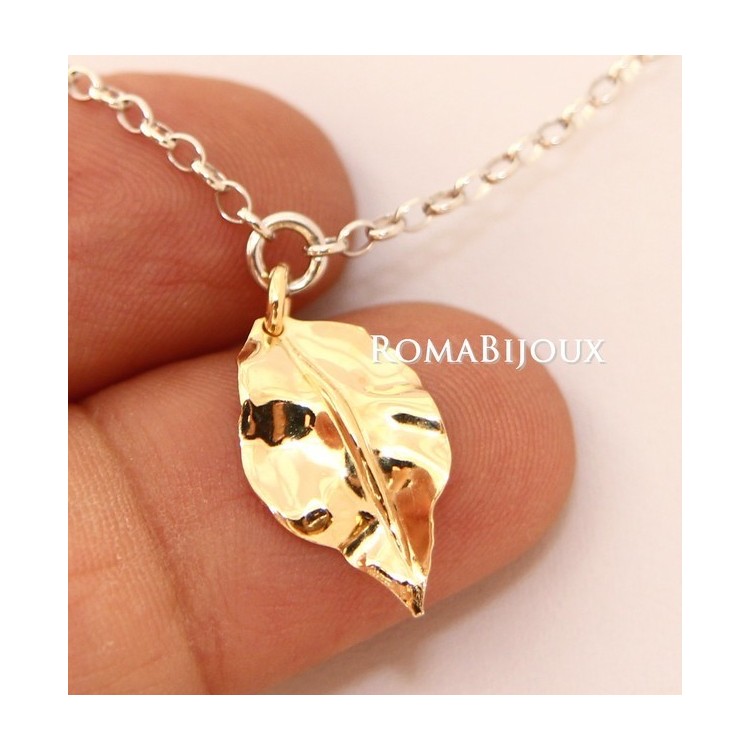 NLB|Gioielli donna in argento 925 realizzati in microfusione foglia oro 