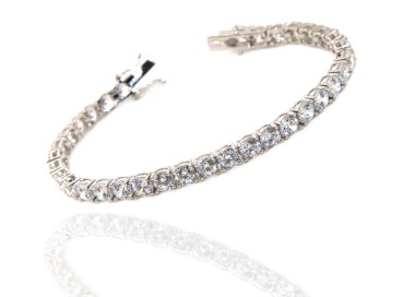 NLB|925: Tennis Bracelet for woman or man With Zircon white 5 mm