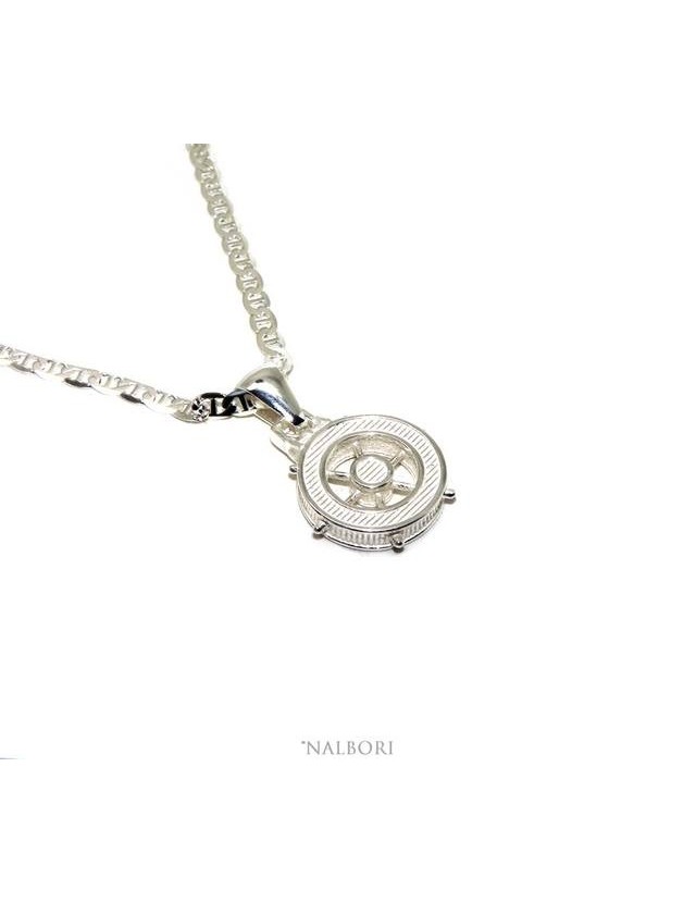 collana in argento 925 massiccio timone collana in argento 925 massiccio timone