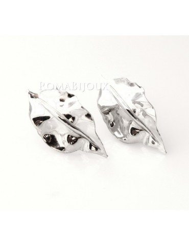 Gioielli donna in argento 925 realizzati in microfusione foglia argento