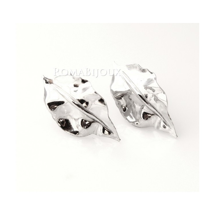 NLB|Gioielli donna in argento 925 realizzati in microfusione foglia argento