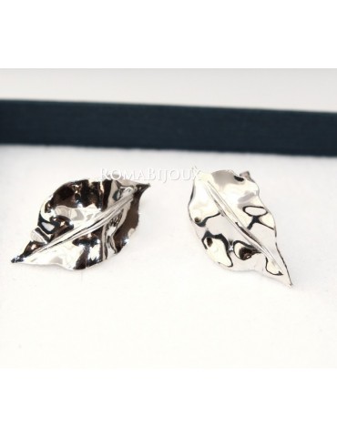 Gioielli donna in argento 925 realizzati in microfusione foglia argento