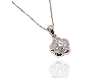 NLB|Argento 925 : Collana Collier donna veneziana con ciondolo fiore
