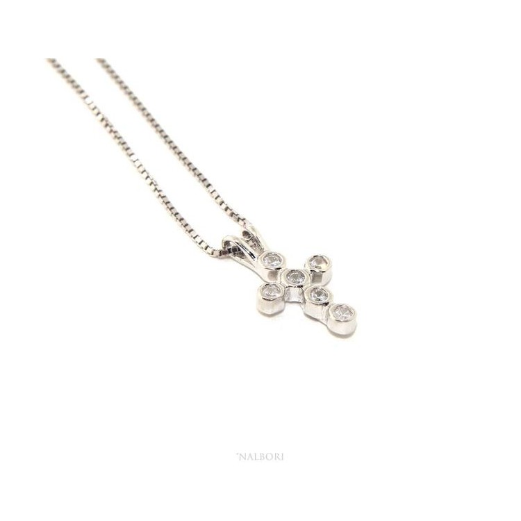 NLB|Collier woman or Venetian man necklace with small cross pendant NALBORI