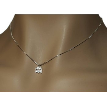 NLB|Collier woman Venetian necklace with zircon pavé phantasm pendant NALBORI