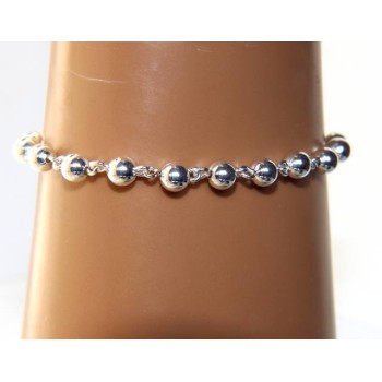 NALBORI bracelet silver 925 spheres 6 mm Marseillaise alternate