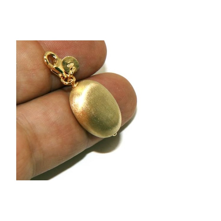 NALBORI confetto nozze d'oro ciondolo charm argento 925 50esimo matrimonio