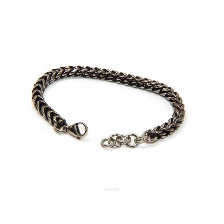 NALBORI Bracelet in dark snake steel