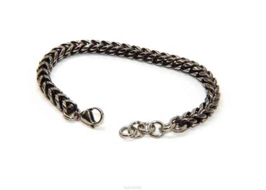 NALBORI Bracciale Acciaio snake spiga scuro  nalbori_157530