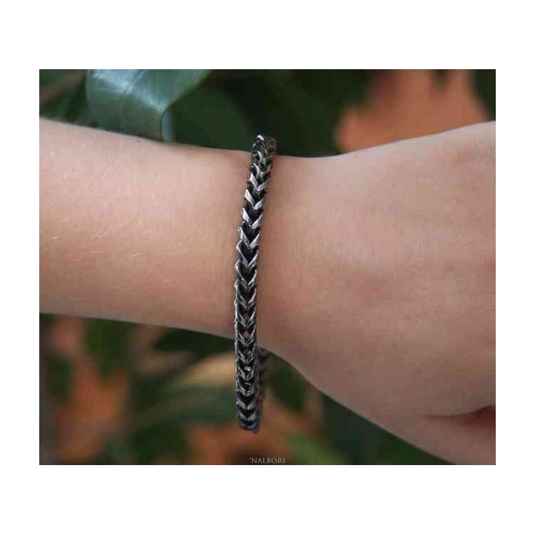 NALBORI Bracciale Acciaio snake spiga scuro  nalbori_157530