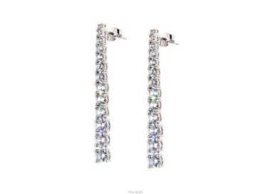 NLB|Orecchini donna argento 925 tennis con zirconi bianchi a gradazione - N158363