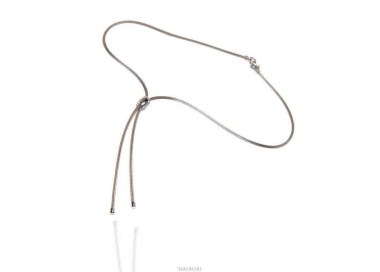 NLB|collana argento 925 finto saliscendi e nodo piano dell'amore - N1288