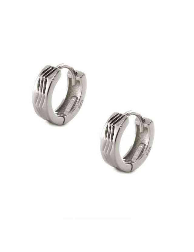 orecchini argento 925 scattino uomo e donna zig zag 12mm (1 paio) orecchini argento 925 scattino uomo e donna zig zag 12mm (1 paio)