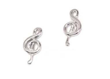 NLB|Orecchini argento 925 con chiave di violino