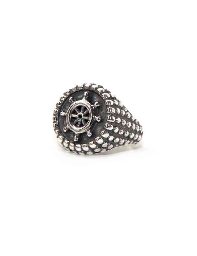 Anello pallinato argento 925 regolabile chevalier timone Anello pallinato argento 925 regolabile chevalier timone