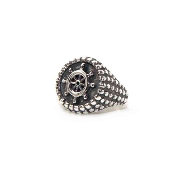 NALBORI Ring Silver 925 chevalier shield adjustable helm