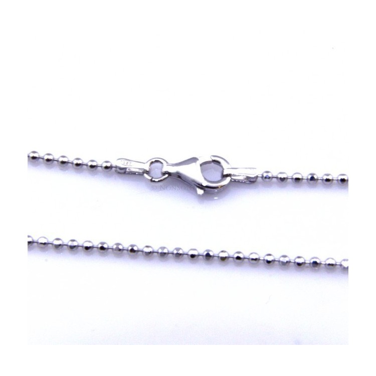 NLB|SILVER 925: Choker necklace dots balls balls balls diamond various lengths from 1.8 mm