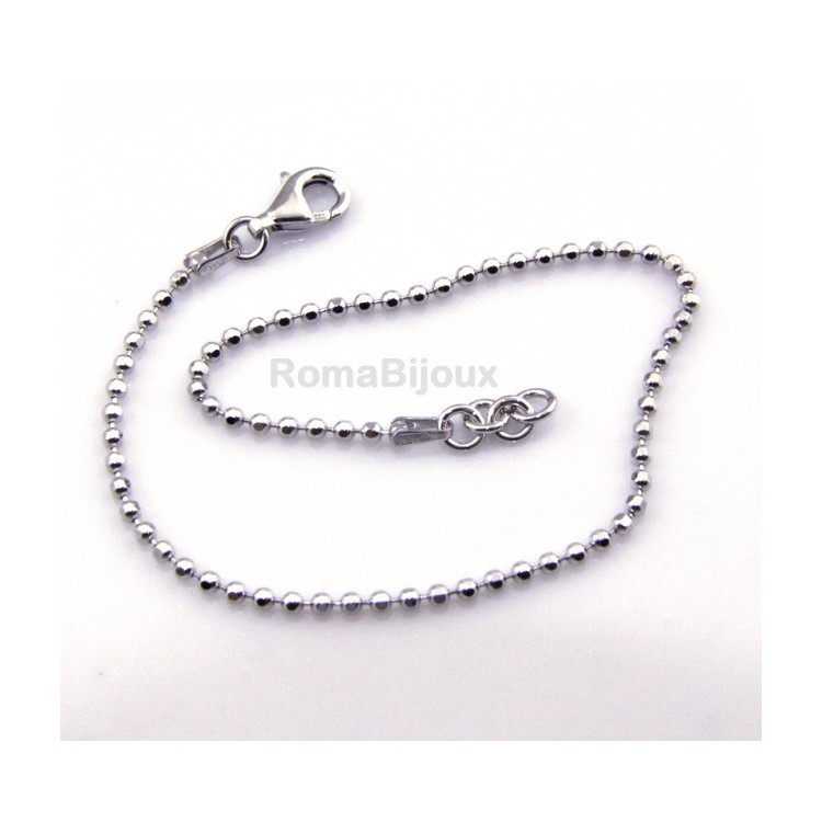 NLB|SILVER 925: Choker necklace or bracelet dots balls balls balls diamond various lengths from 2.0 mm