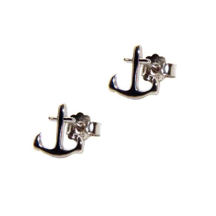 NALBORI men's or women's earrings in 925 silver still marine