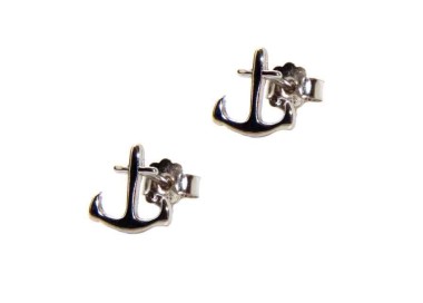 NALBORI men's or women's earrings in 925 silver still marine