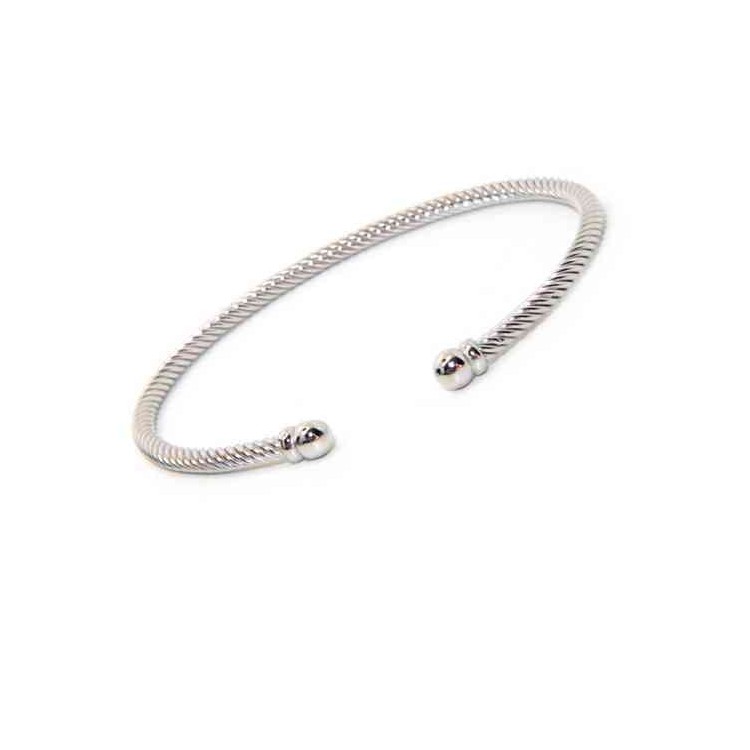 NALBORI cable 925 silver bracelet open cable ball