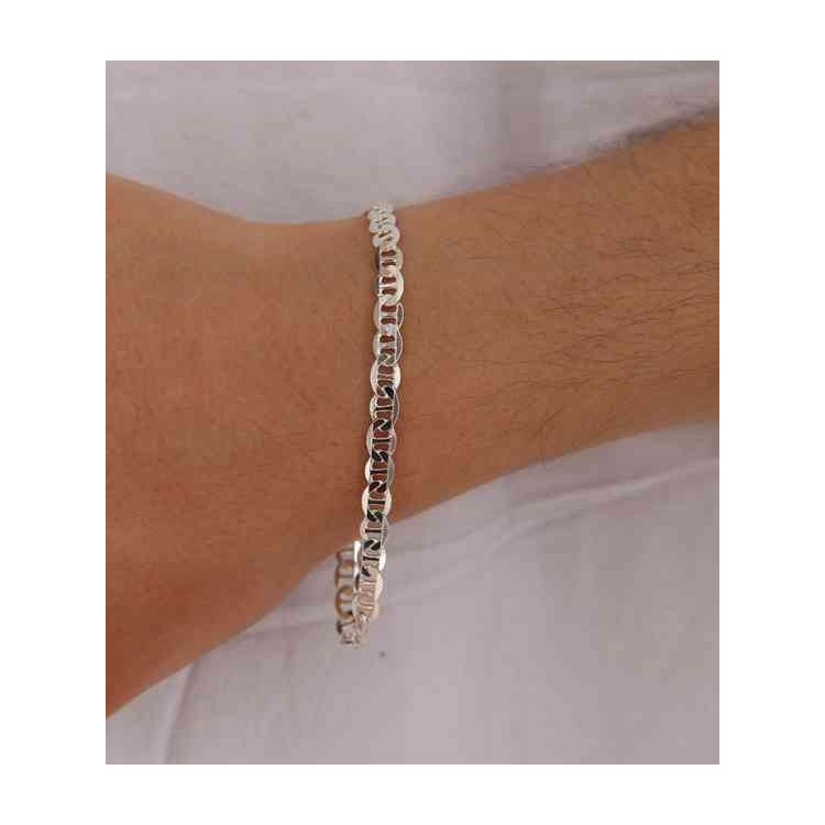 NLB|SILVER 925: necklace or bracelet man marine link chain 8.5 x 5 clear massive
