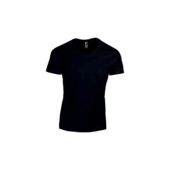 NLB|Gratis : NALBORI - Maglia scollo a V cotone 100% nero
