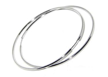 NLB|orecchini argento 925 cerchi grandi 74 mm