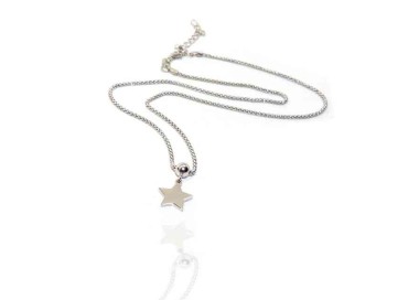 NALBORI 925 silver woman popcorn necklace with star pendant
