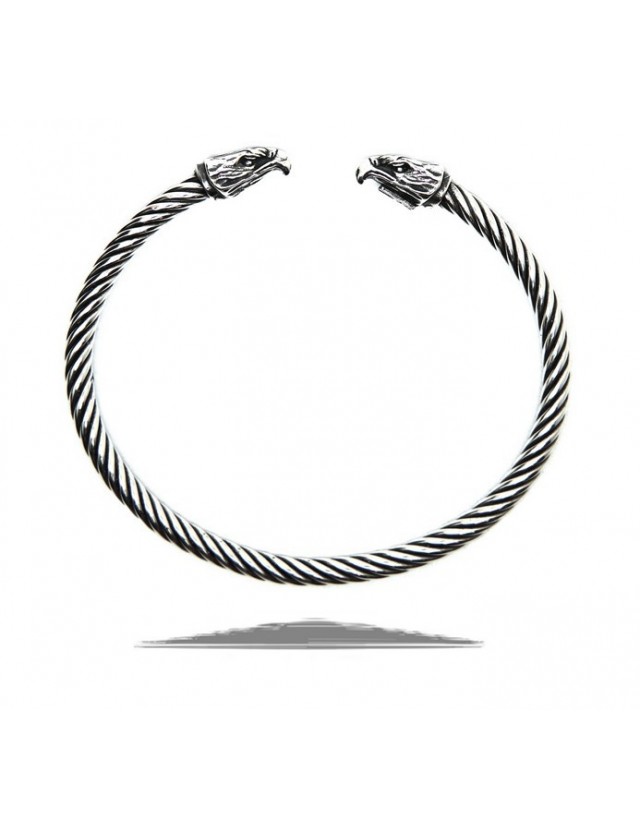 Cable line by NALBORI, open and semi-rigid bracelet made entirely by hand with Italian 925 silver. Cable line by NALBORI, open and semi-rigid bracelet made entirely by hand with Italian 925 silver.