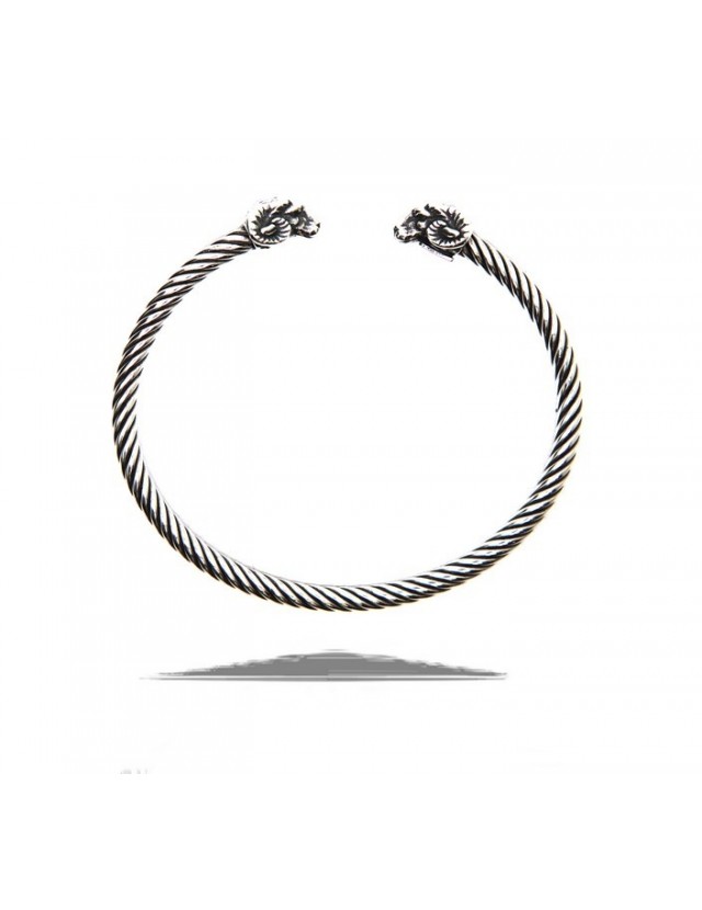 Cable bracciale argento 925 con ariete - N1405 NALBORI Cable bracciale argento 925 con ariete - N1405 NALBORI