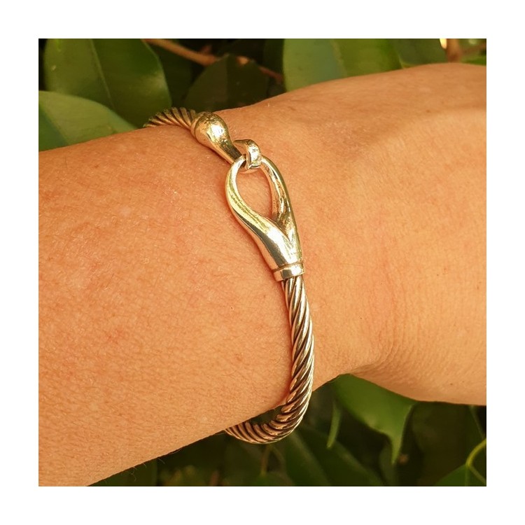 NALBORI Cable bracelet with rigid cable with 18cm hook