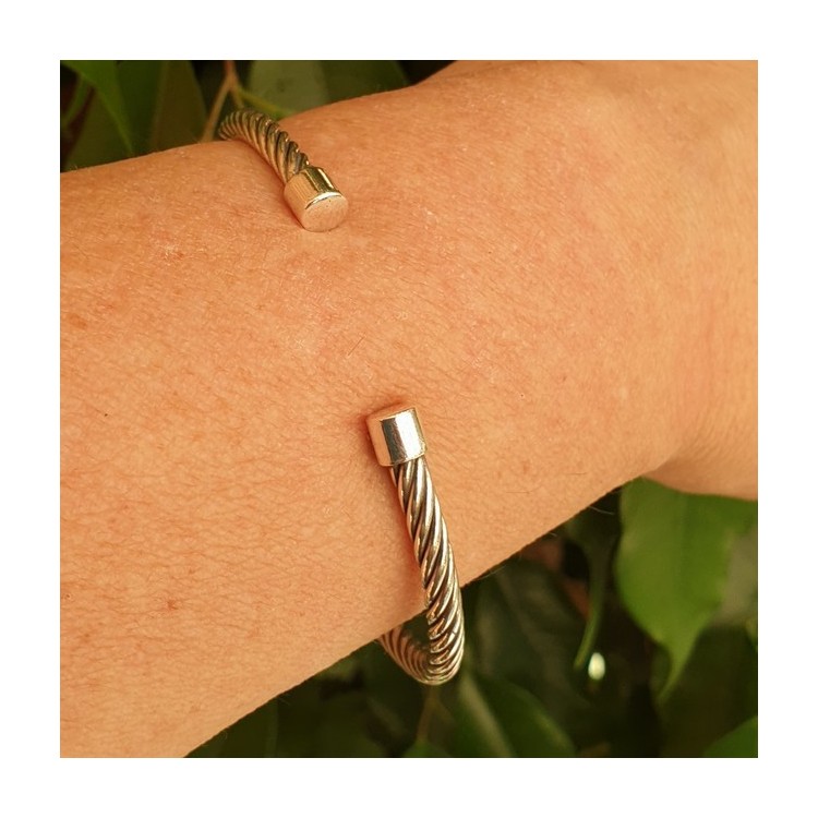 NALBORI Cable open rigid cable bracelet