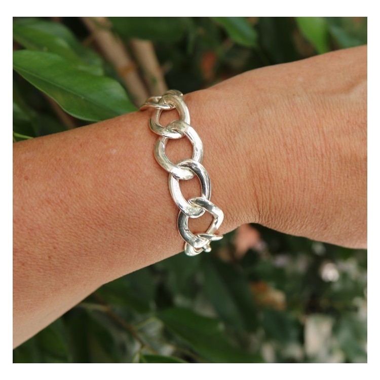 NLB|Bracciale Argento 925 a catena grumetta per donna
