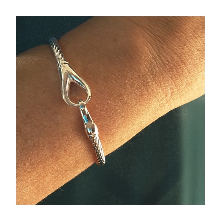 NALBORI Cable bracelet with rigid cable with 18cm hook