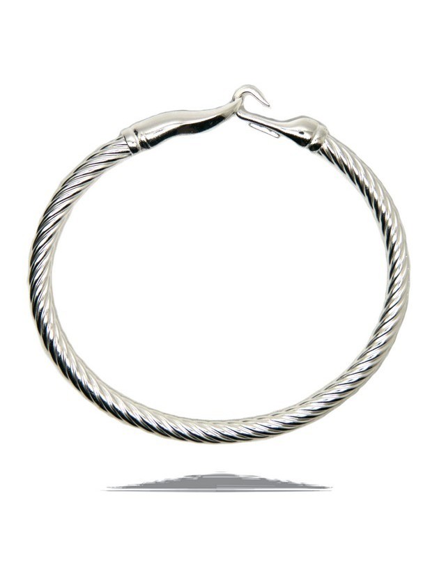 linea Cable bracciale argento 925 con gancio 18 cm chiaro linea Cable bracciale argento 925 con gancio 18 cm chiaro