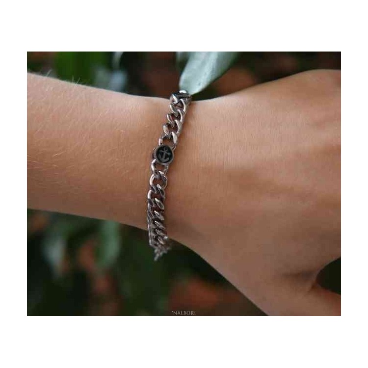 NLB|NALBORI Steel bracelet still rudder short rose