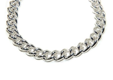 NALBORI Collana o bracciale grumetta grande 12.5 mm argento 925