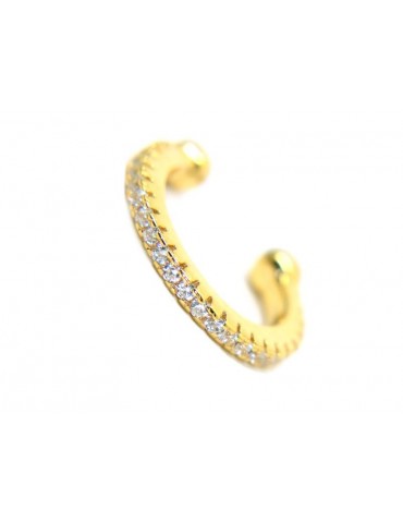 trago cerchio argento 925 zirconi colorati senza foro bagno oro giallo rosa