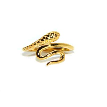 NLB|anello argento 925 serpente falange bagno oro giallo NALBORI finger