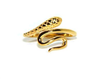 NLB|anello argento 925 serpente falange bagno oro giallo NALBORI finger